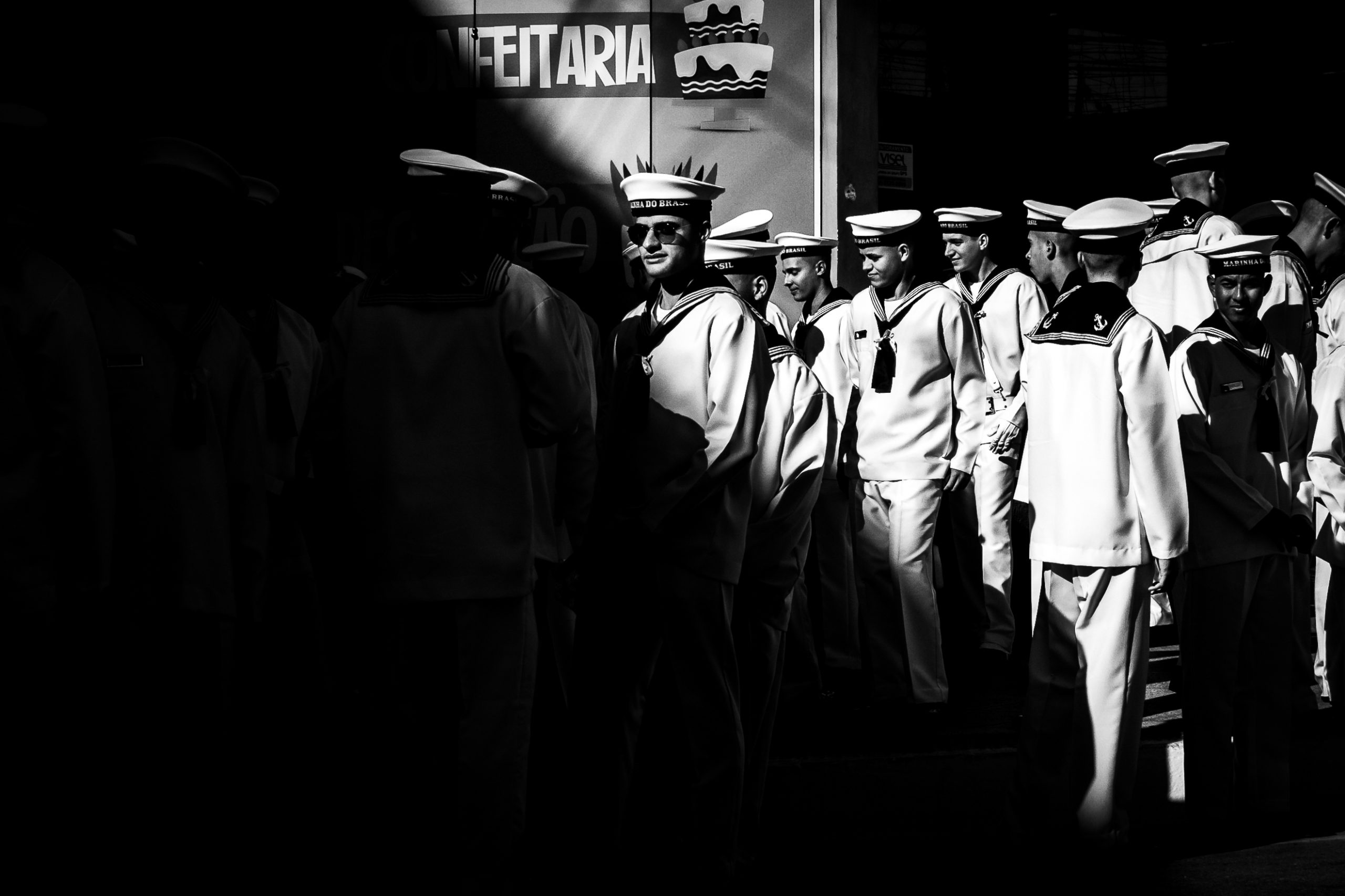 Presença da Marinha do Brasil em desfile cívico militar. Fotografia André Ribeiro